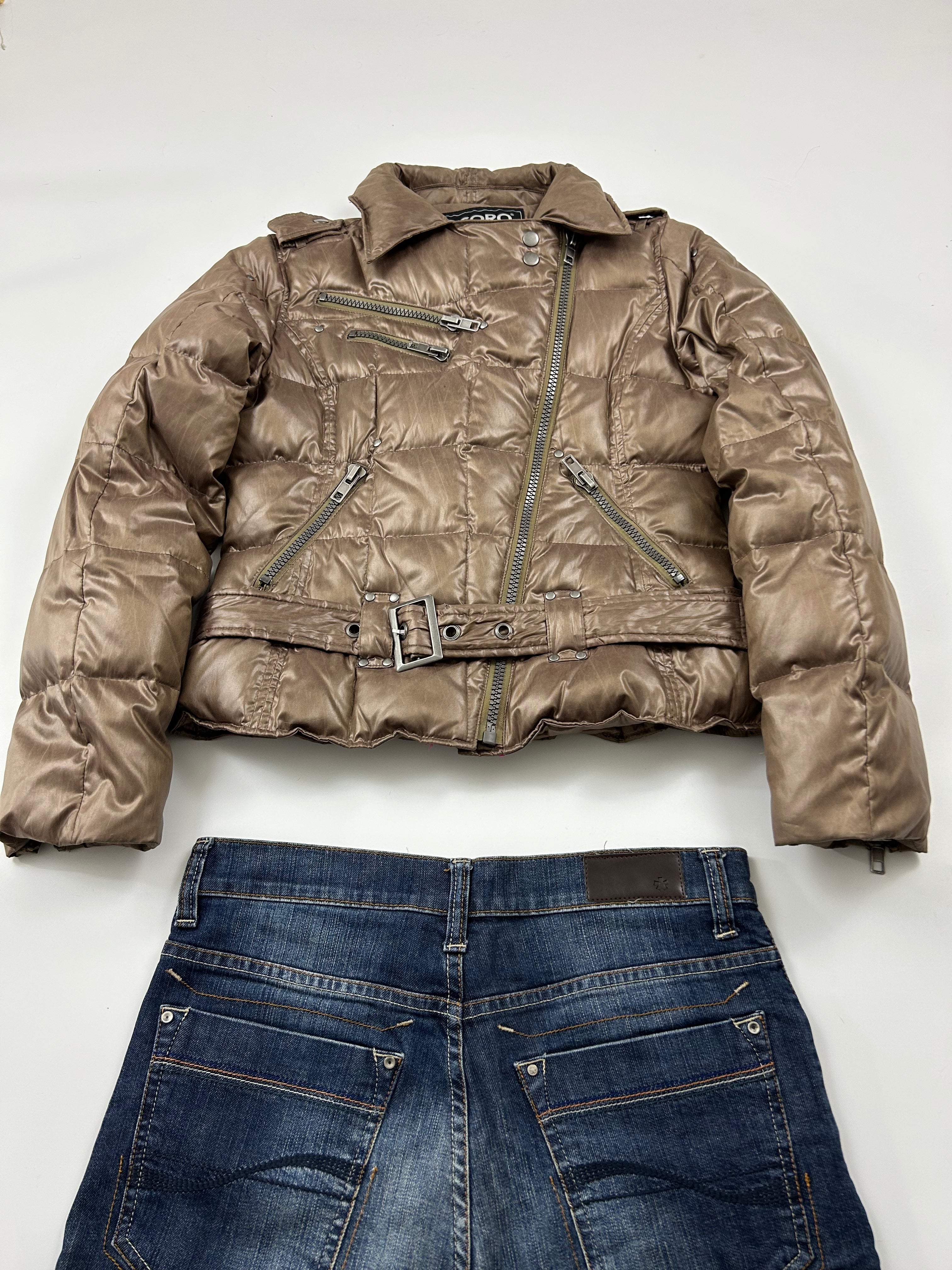 Vintage Cocoro Cropped Pufferjaket (M)